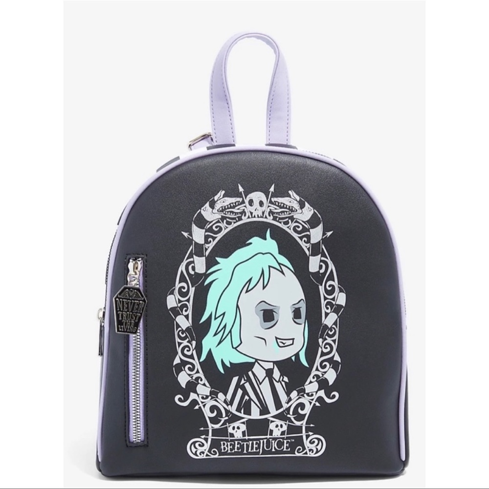 Disney Beetle Juice Bag & Matching Wallet Cartoon New